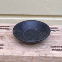 Assiette en marbre noir vintage